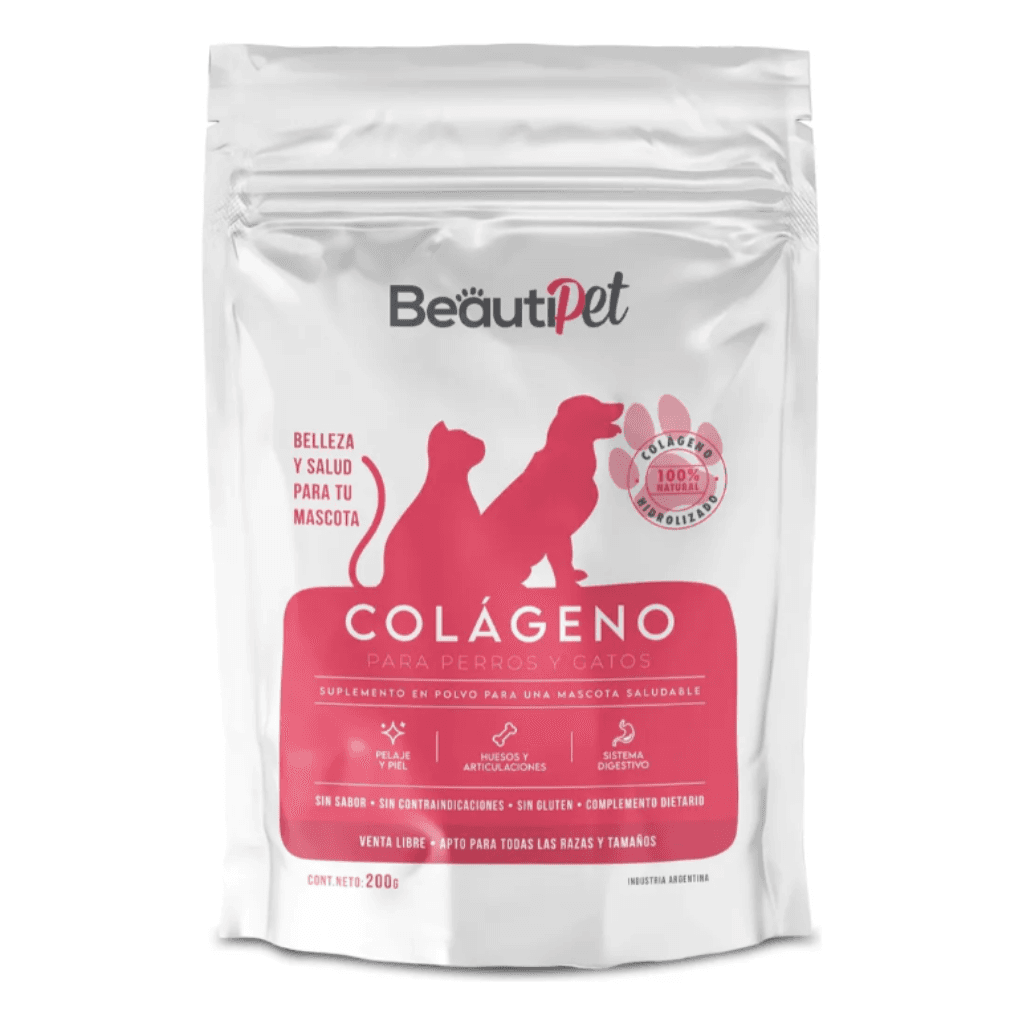 Colageno suplemento Beautipet perro gato sin sabor